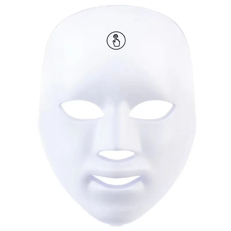 7-Color Photon LED Face Mask | Wireless Skin Rejuvenation LED Face Mask QXL White