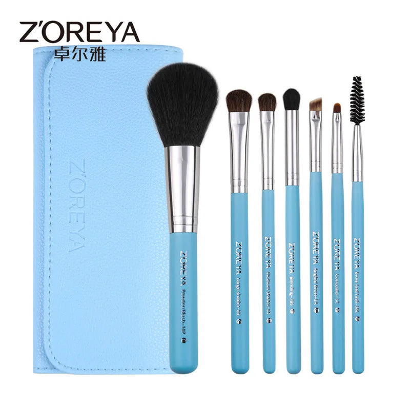 Zoreya 7-Piece Makeup Brush Set | Foundation & Eyeshadow Makeup Brush Set QXL