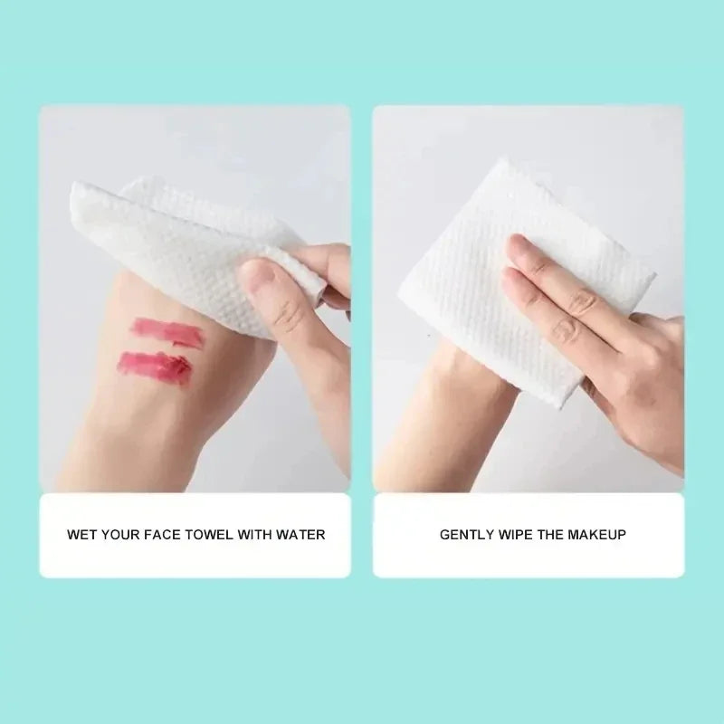 Disposable Cotton Face Towels – Soft Makeup Removing Wipes Disposable Face Towels QXL