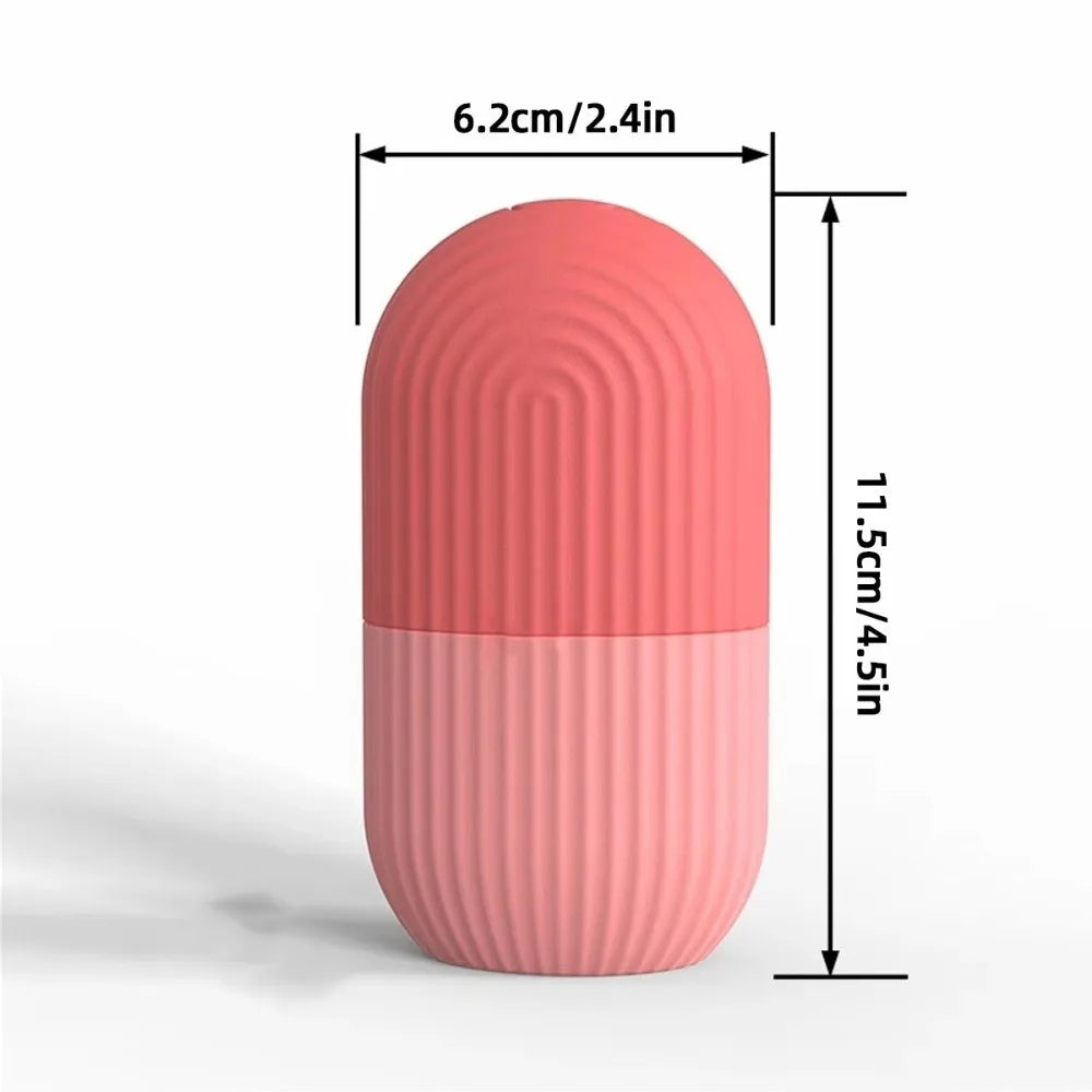 Silicone Facial Ice Cube Mold & Roller | De-Puffing Skin Care Facial Ice Roller QXL