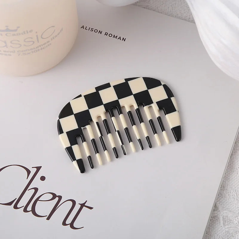 Acetic Acid Pocket Hair Comb | Portable Travel Styling Tool Pocket Hair Comb QXL