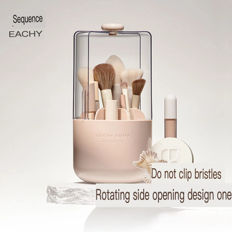 Dustproof Makeup Brush Holder Cylinder | Desktop Organizer Makeup Brush Organizer QXL