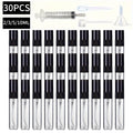 30-Pack Mini Glass Spray Bottles 2/3/5/10ml + 4 Accessories Glass Spray Bottle Set QXL Clear 10ml Glass