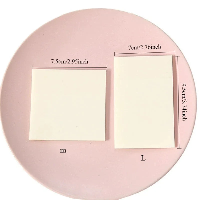 Transparent Sticky Notes Book | Reusable Clear Memo Pads Transparent Sticky Notes QXL