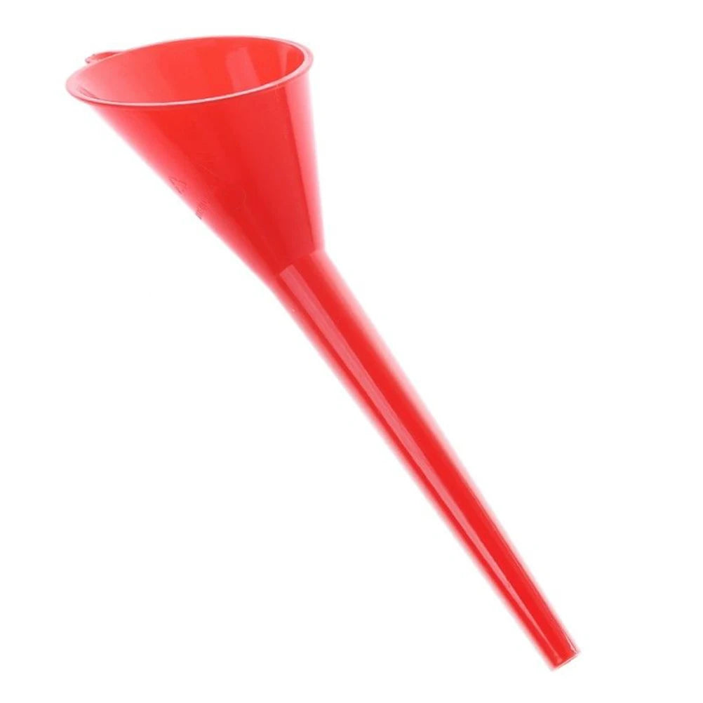 Red Plastic Fuel Funnel for Cars, Motorcycles & Farm Machinery Automotive Fuel Funnel QXL