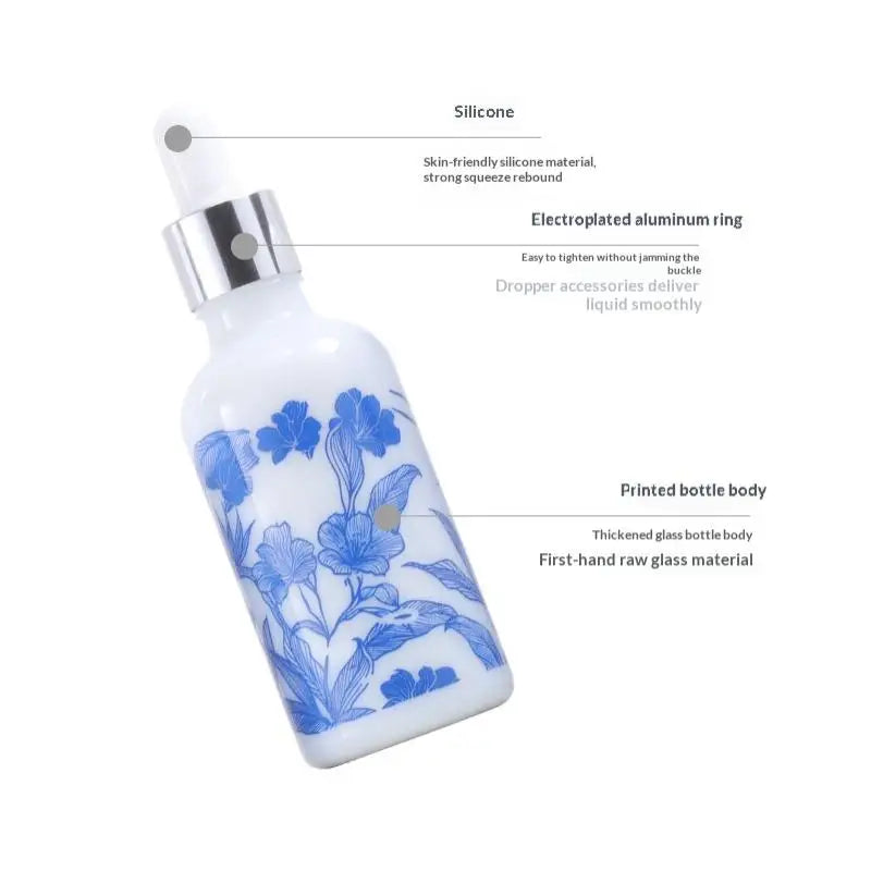 Ceramic Blue & White Porcelain Essential Oil Dropper Bottles Essential Oil Dropper Bottle QXL