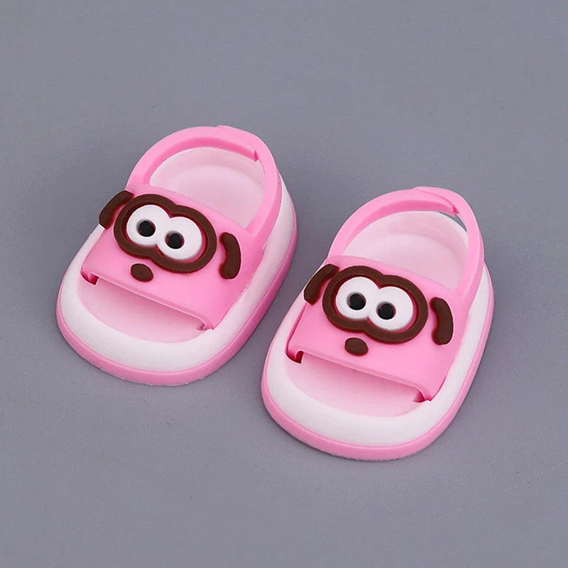 Mini PVC Doll Shoes for 15/17cm Blind Box Collectible Dolls Doll Shoes QXL