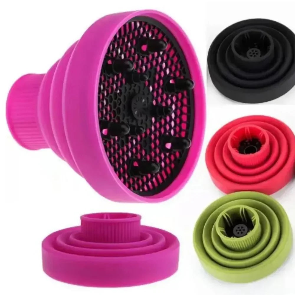 Universal Silicone Hair Dryer Diffuser | Foldable, Heat-Resistant Hair Dryer Diffuser QXL