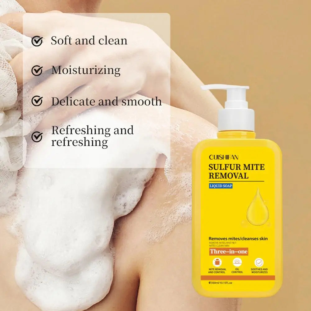 Sulfur Body Wash | Deep Cleansing Moisturizing Shower Gel 300ml Sulfur Body Wash QXL