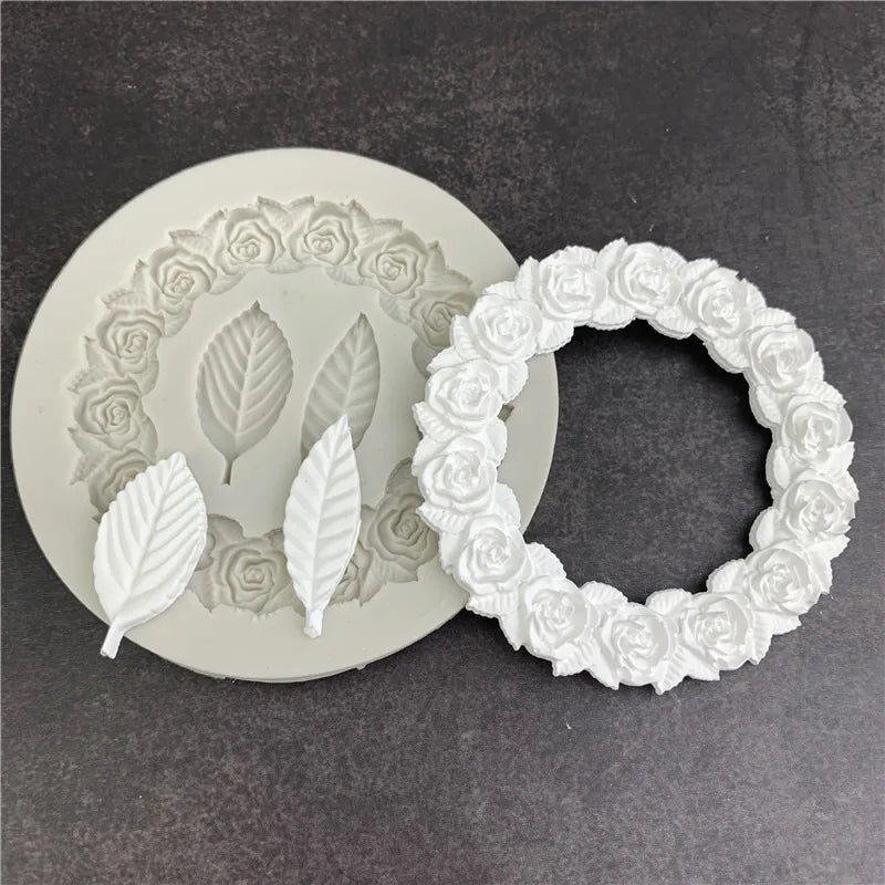 Floral Silicone Mold – Sugarcraft, Resin & Cupcake Decorating Silicone Craft Mold QXL