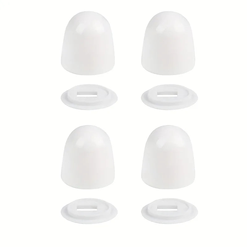 Snap-On Toilet Bolt Caps & Floor Bolt Covers with Washers Toilet Bolt Caps QXL 4pcs