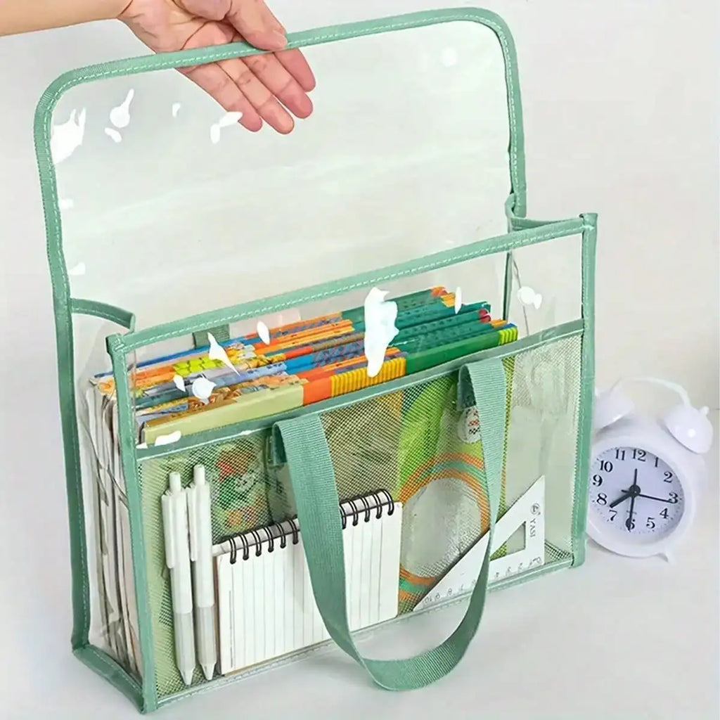 A4 Waterproof Transparent PVC File Bag | Document Organizer Document File Bag QXL