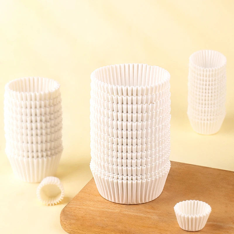 500/1000-Pack Greaseproof Cupcake Liners | Muffin Baking Cups Cupcake Baking Liners QXL