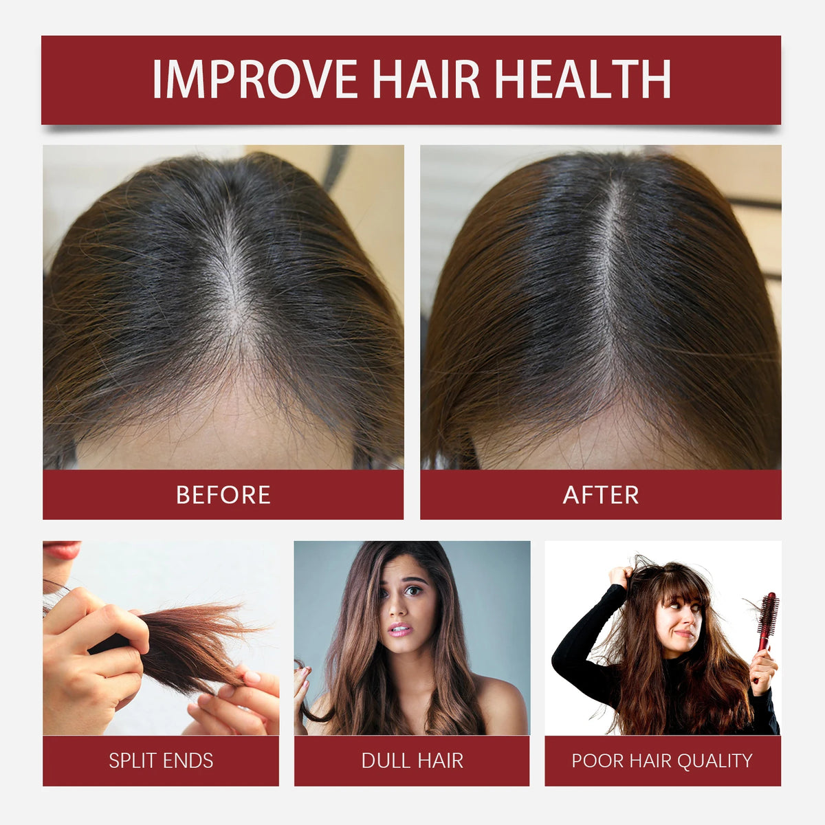 HOEGOA Batana Oil Hair Mask – Dry Hair Repair & Smoothing Deep Conditioning Hair Mask QXL