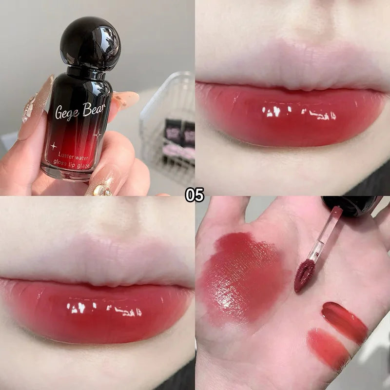Gege Bear Glass Lip Gloss | Clear Shine & Long-Lasting Lip Gloss QXL 5
