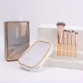 5-Piece Portable Makeup Brush Set with Zip Pouch | Face & Eye Makeup Brush Set QXL 5PCS