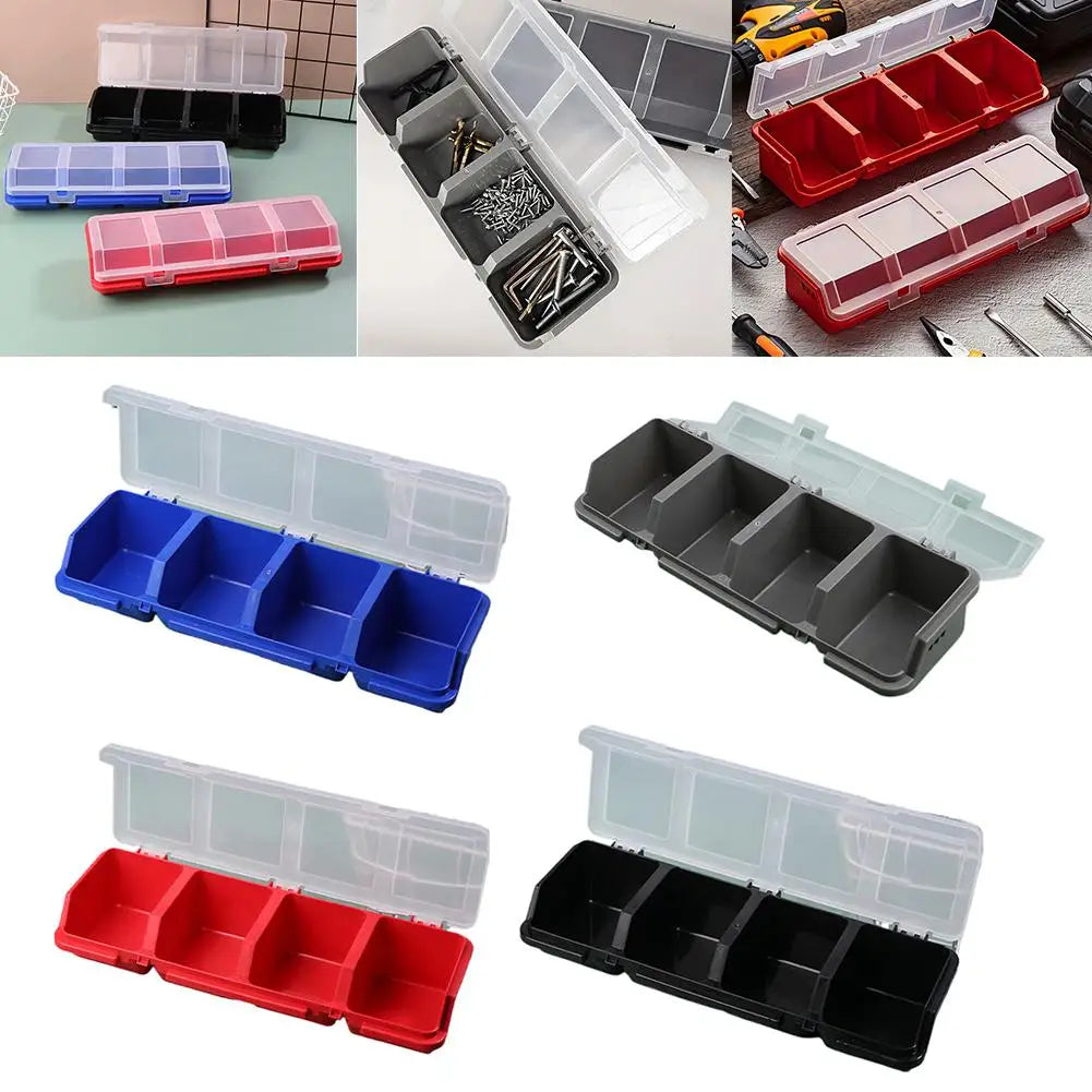 Multi-Compartment Plastic Storage Box for Screws & Hardware Parts Storage Box QXL