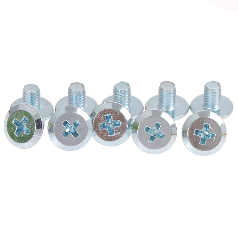 10-Pack Hair Clipper Screws for 8148 8591 8504 | Two-Hole Blade Clipper Replacement Parts QXL Silver