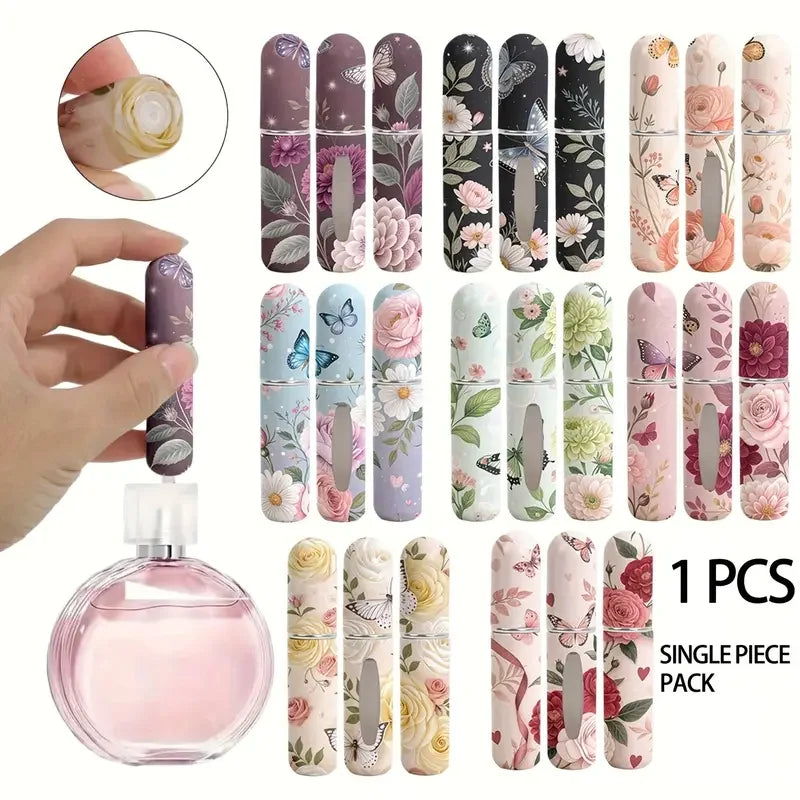 5ml Refillable Travel Perfume Spray Bottles – Pink & White 2pk Perfume Travel Atomizer QXL