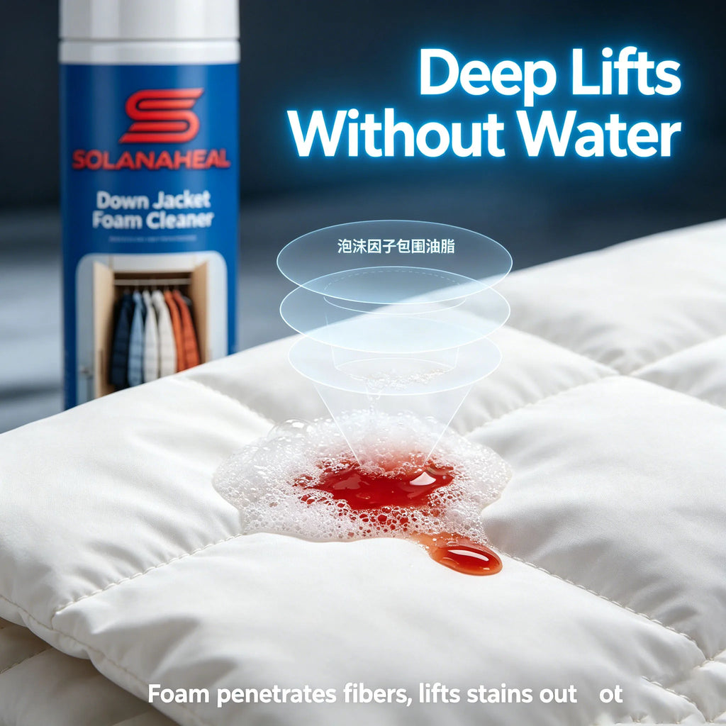 Puffer Jacket Dry Cleaning Foam | Easy Spot Stain Remover Dry Cleaning Foam QXL