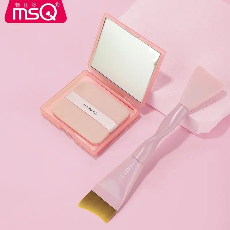 MSQ Dual-Head Foundation & Mask Brush | Angled Liquid Makeup Foundation Makeup Brush QXL