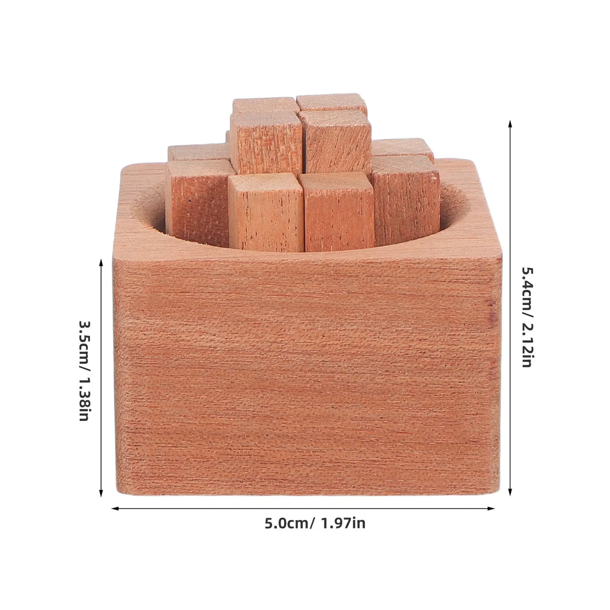 2-Pack Rustic Wood Passive Essential Oil Diffuser Scent Blocks Wood Aromatherapy Diffuser QXL