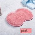 Exfoliating Foot Brush & Back Scrubber | Anti-Slip Suction Cup Foot & Body Scrubber QXL Pink