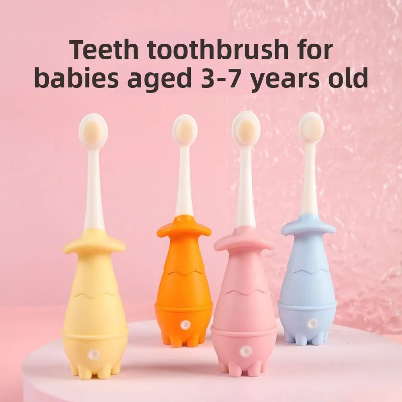 Kids Soft Bristle Toothbrush | Small Head, Ages 3–7 Kids Toothbrush QXL