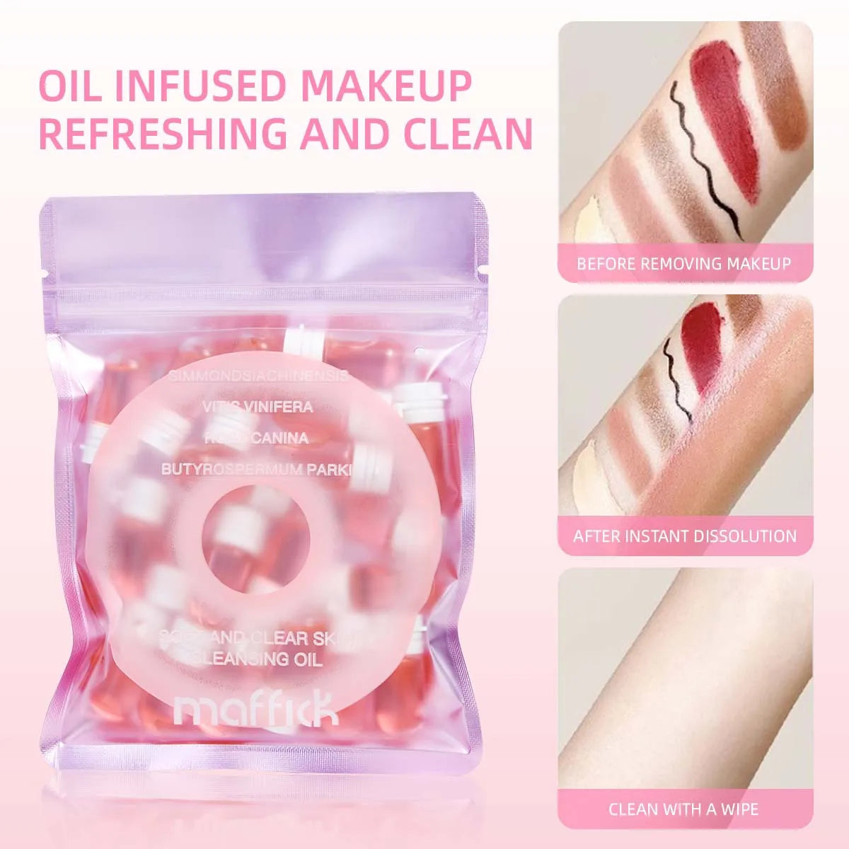 MAFFICK Disposable Cleansing Oil Travel Pods – 20 x 2ml Cleansing Oil Pods QXL
