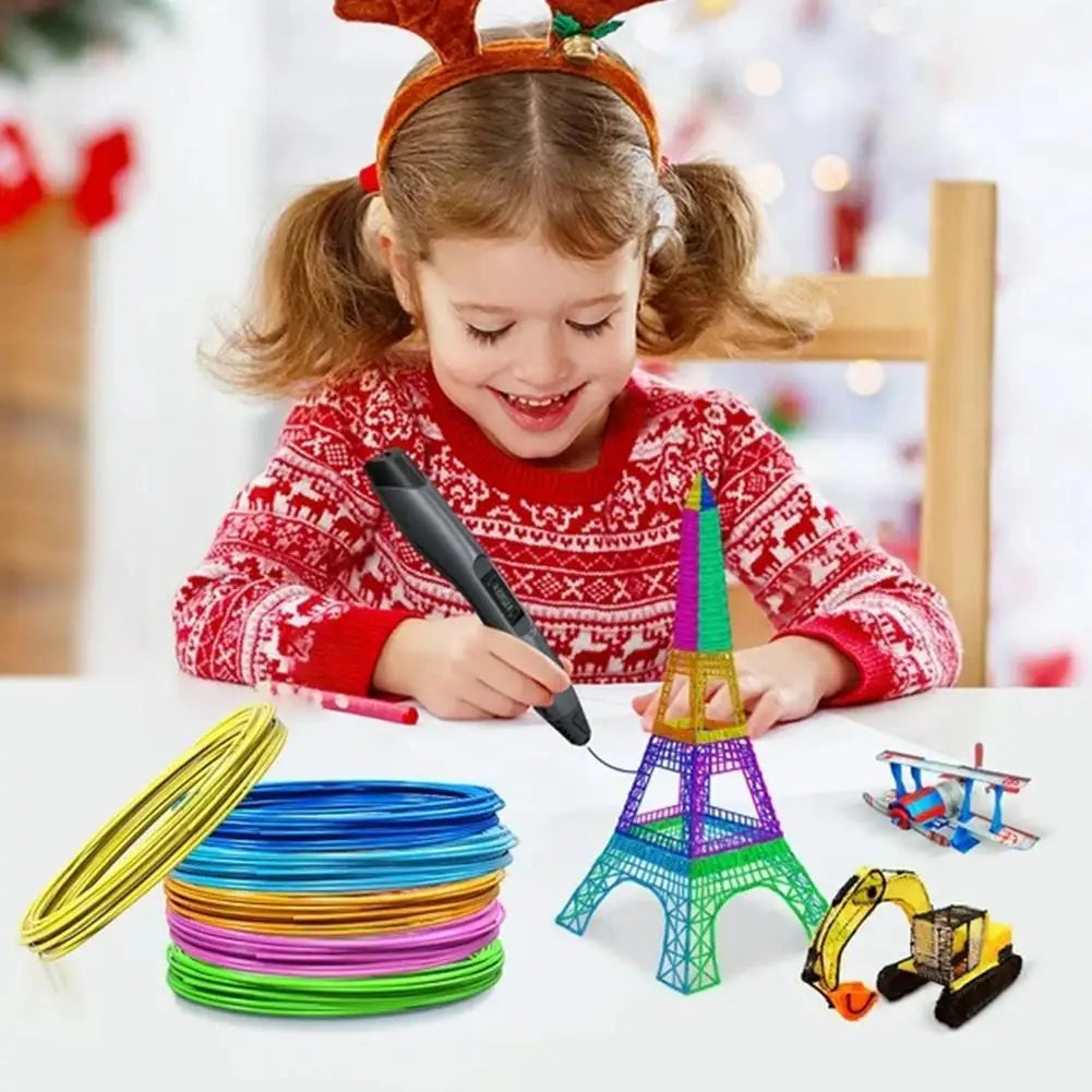 20-Color PLA Filament Refill for 3D Pen – 3M per Color 3D Pen Filament QXL
