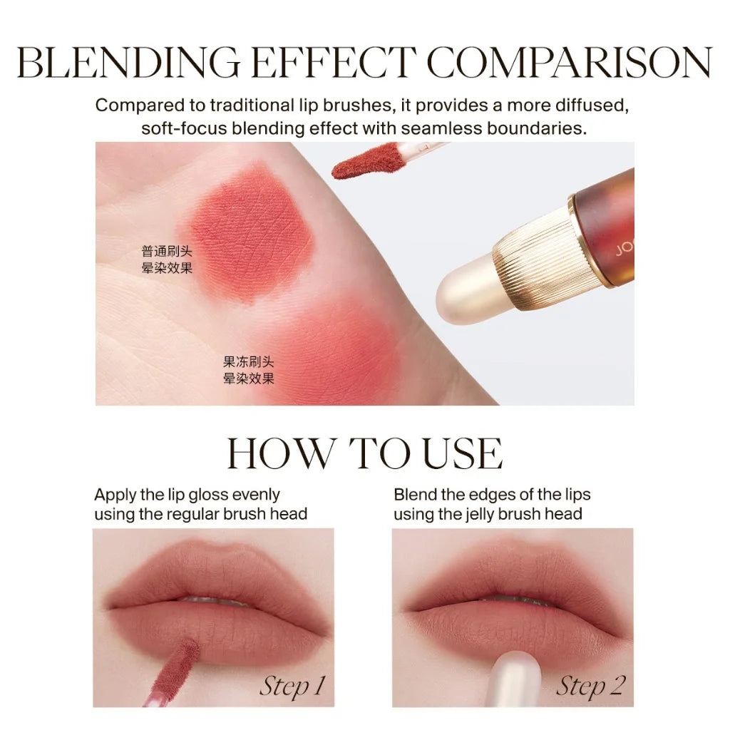 JOOCYEE Glazed Lip Gloss | Shiny Moisturizing Double-Ended Lip Gloss QXL