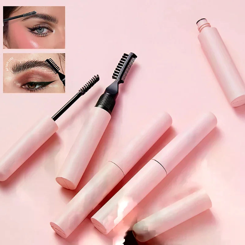 10ml Dual Brush Empty Mascara & Eyebrow Gel Refillable Tube Refillable Cosmetic Tube QXL
