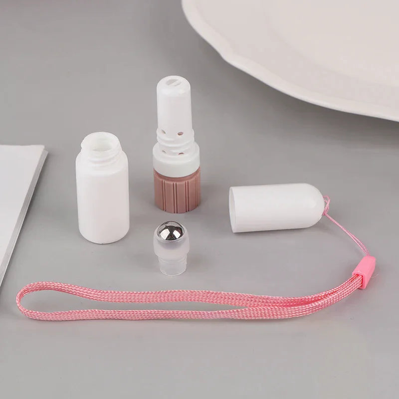 2-in-1 Blank Nasal Inhaler Sticks with Essential Oil Bottle Aromatherapy Inhaler QXL