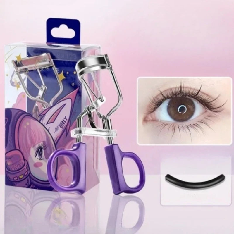 Purple Sunflower Eyelash Curler | Portable Steel Beauty Tool Eyelash Curler QXL