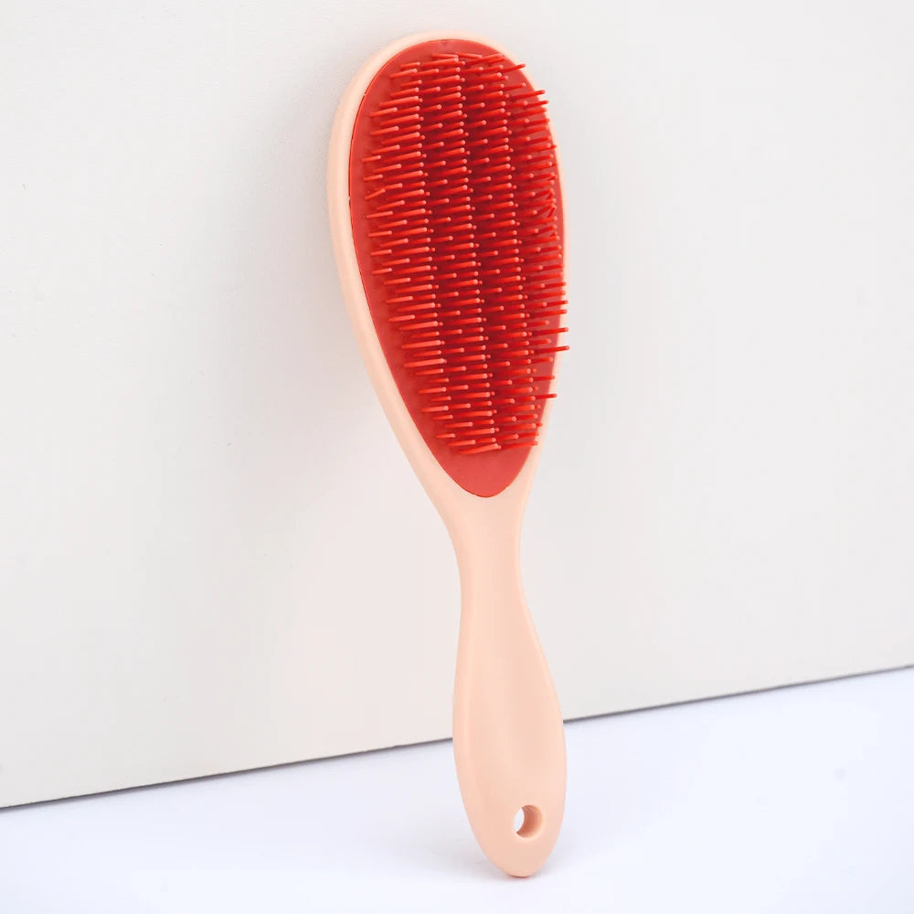 Scalp Massage Hair Brush | Anti-Static Detangling Comb Scalp Massage Brush QXL M02-red-02