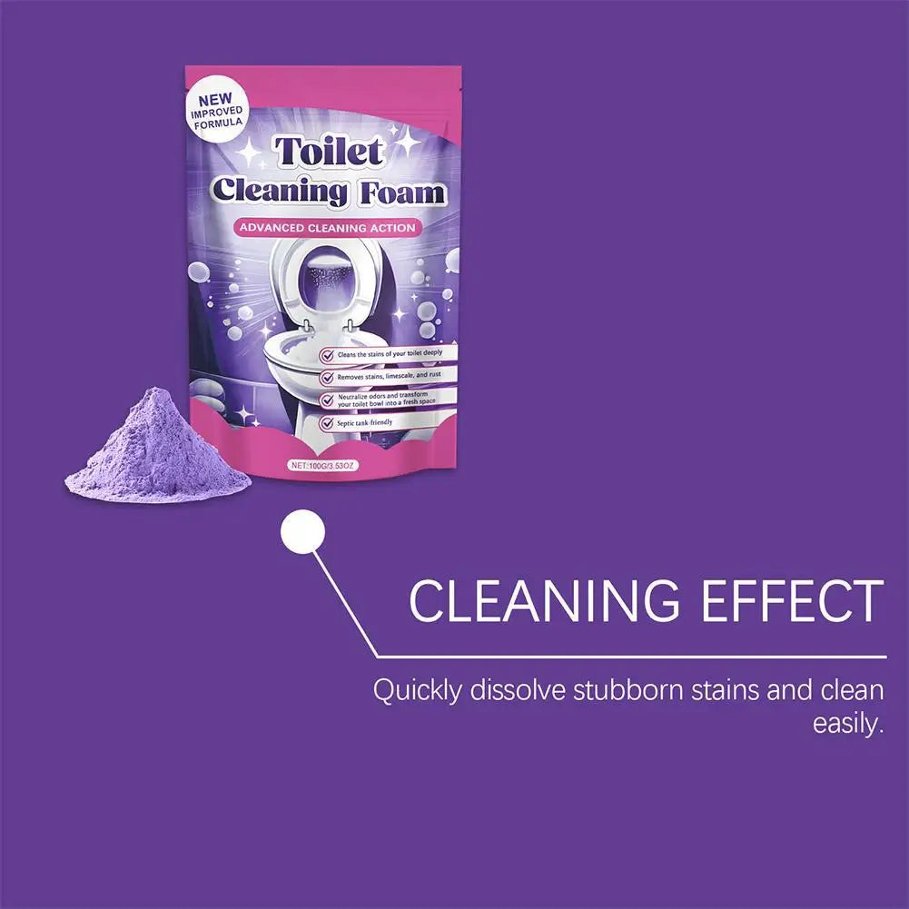 Toilet Cleaning Foam Powder | Deep Clean & Deodorizer Toilet Bowl Cleaner QXL