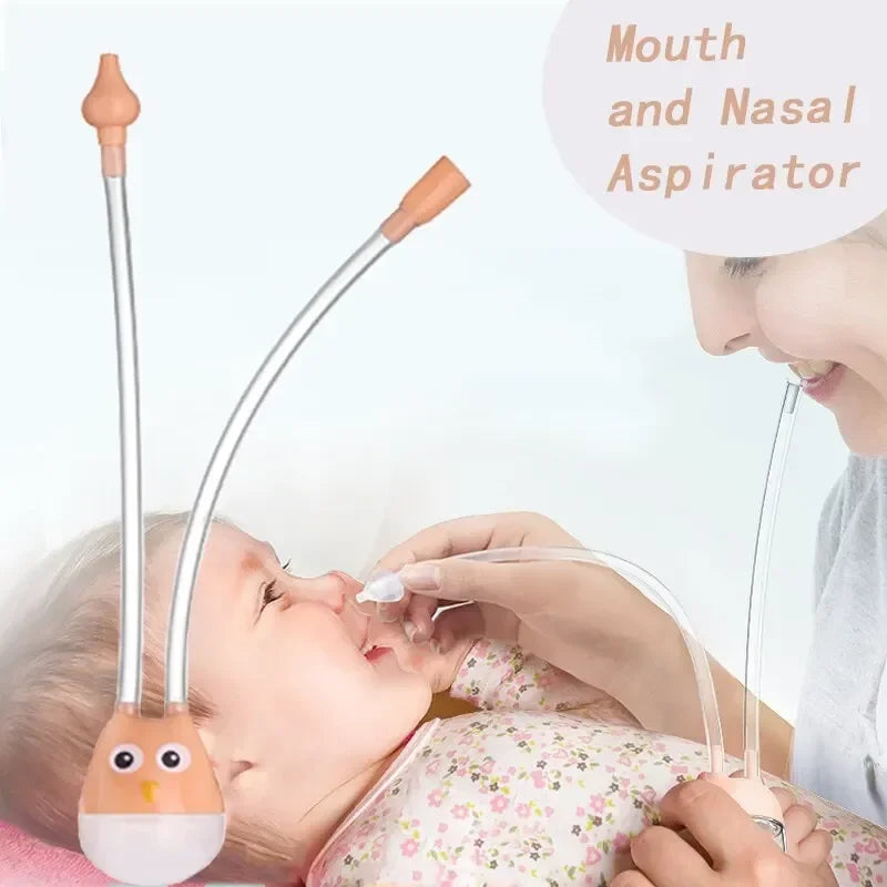 Baby Nasal Aspirator – Soft Silicone Mouth Suction Booger Cleaner Baby Nasal Aspirator QXL
