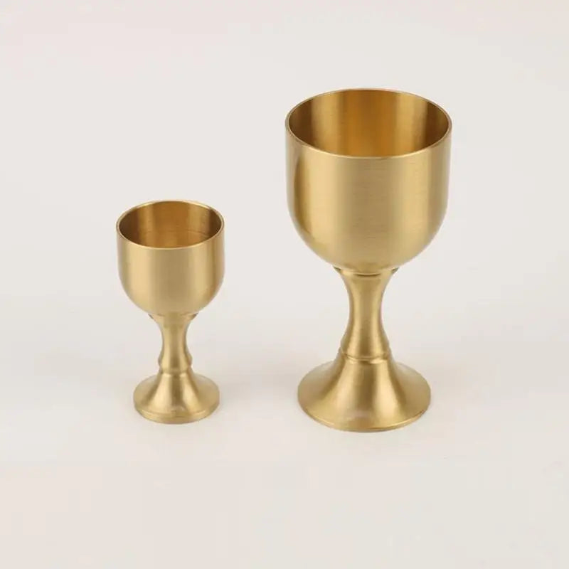 Brass Copper Wine Goblet | Mini Shot Glass & Décor Copper Wine Goblet QXL