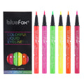 UV Glow Liquid Eyeliner Set – 6 Fluorescent Colors, Waterproof UV Glow Eyeliner QXL 6pcs Set