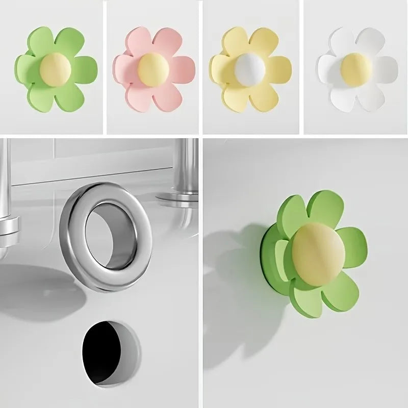 4-Pack Silicone Sink Overflow Plugs – Floral Colors Sink Overflow Plug QXL