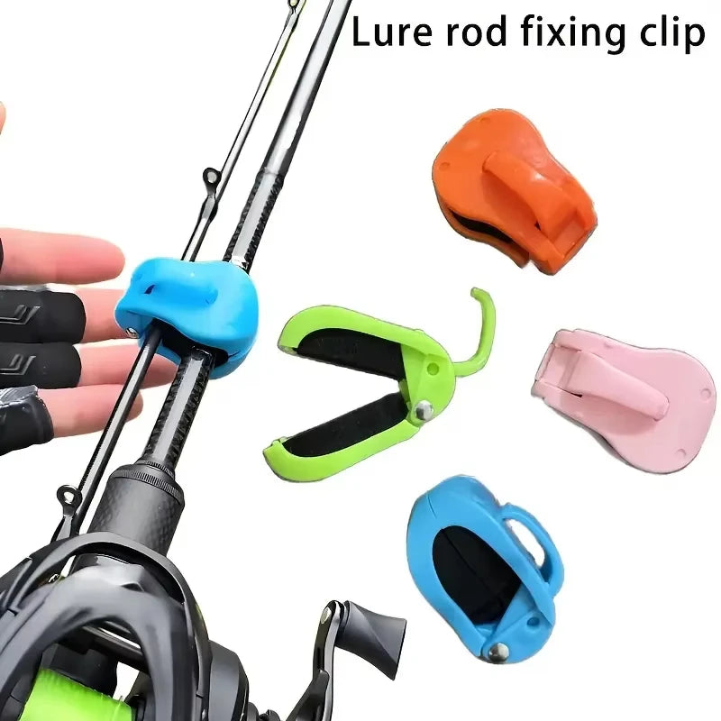 2-Pack Quick-Attach Fishing Rod Clips | One-Hand Holder Fishing Rod Clip QXL