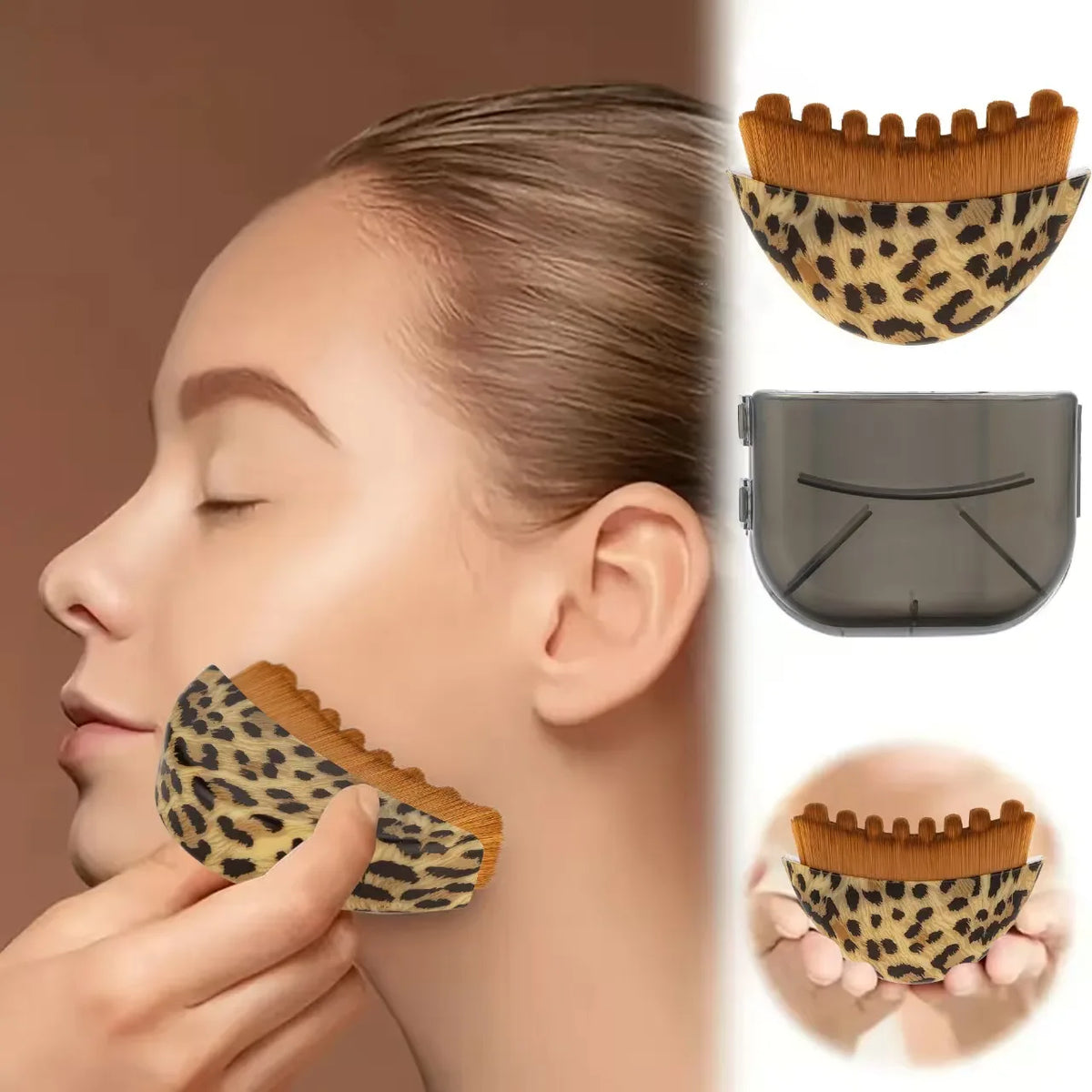 Facial Contour Massage Brush with Storage Box | Face Tool Facial Massage Brush QXL