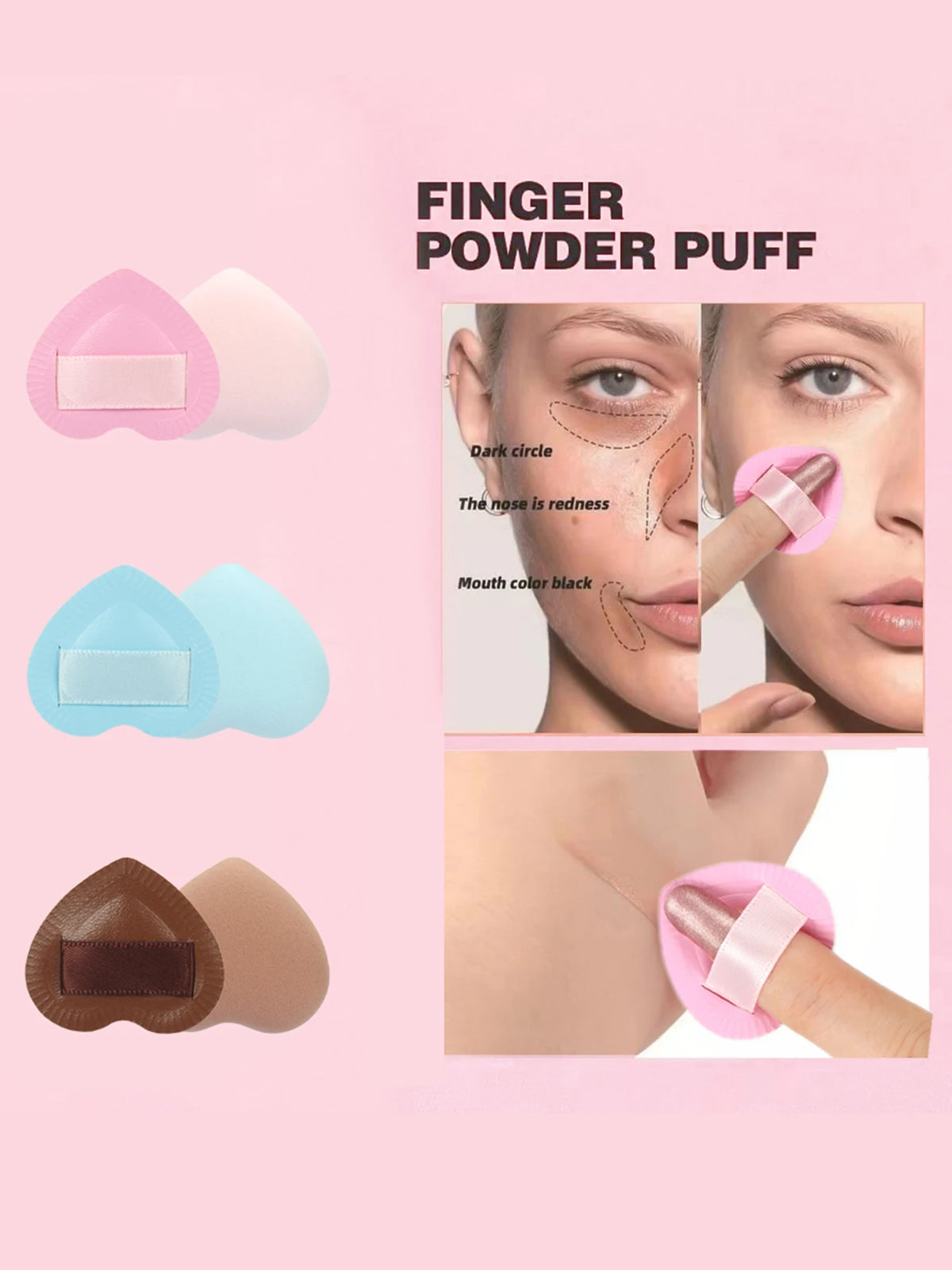 Mini Makeup Sponge Powder Puffs – 15, 30 or 60 Pack Makeup Sponge Puffs QXL