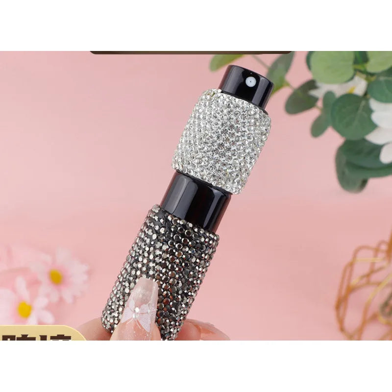 8ml Diamond Rotating Perfume Atomizer | Travel Refillable Spray Perfume Atomizer QXL