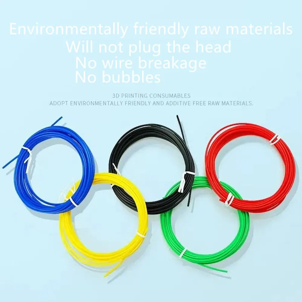 PLA PCL 3D Pen Filament 1.75mm | 9M to 100M Colored Refills 3D Pen Filament QXL