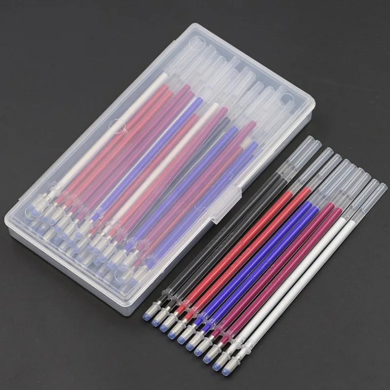 Heat-Erase Fabric Marking Pen | 40 Refills for Sewing & Leather Fabric Marking Pen QXL