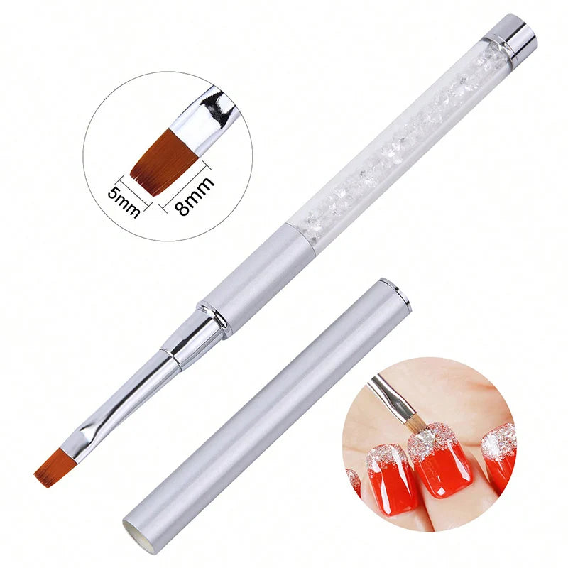 Acrylic Nail Art Liner Brush | Stripe & Flower Drawing Pen Nail Art Brush QXL 20