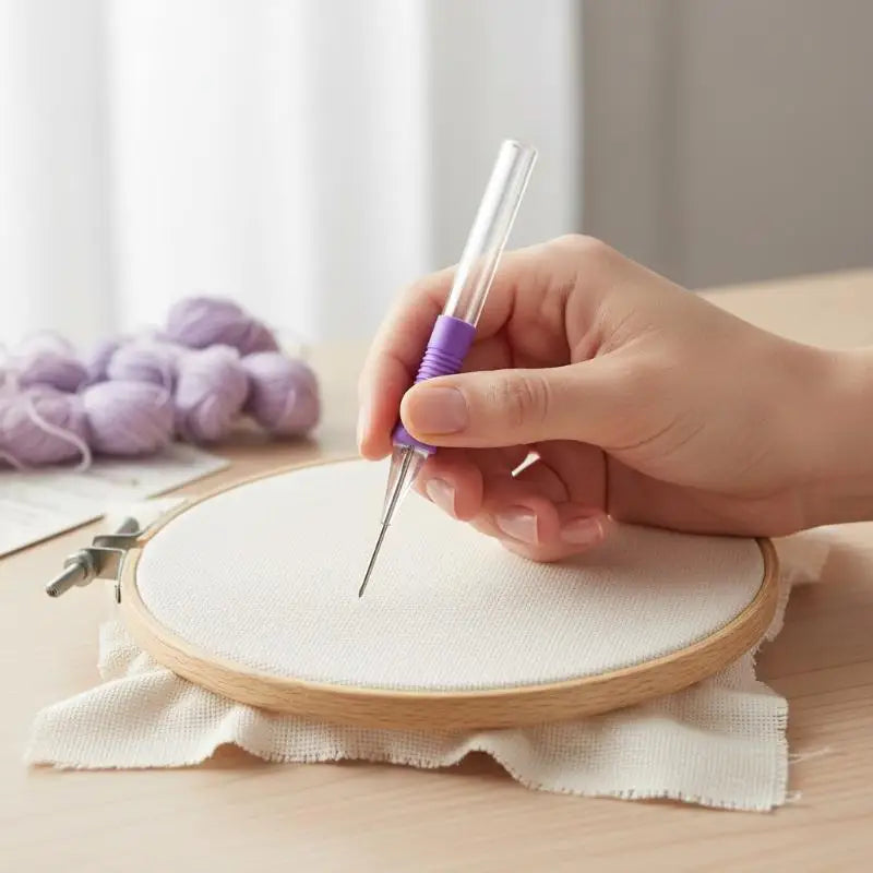 Punch Needle Embroidery Pen | DIY Craft Threading Tool Embroidery Craft Tool QXL