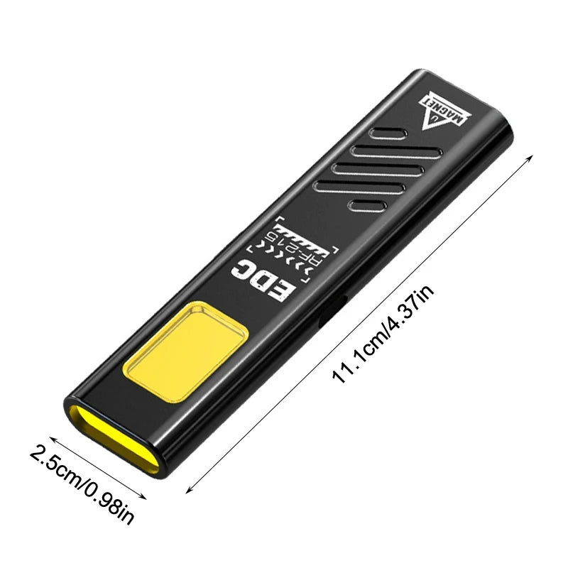 LED Rechargeable Keychain Flashlight 550LM | Magnetic Mini Torch Keychain Flashlight QXL Onesize