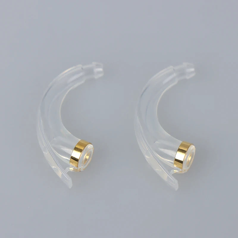 2-Pack Hearing Aid Ear Hooks | Anti-Feedback Elbow Tubing Hearing Aid Accessory QXL